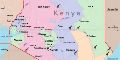 Veľká mapa Kene