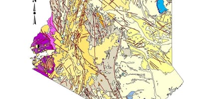 Mapa Keňa minerálnych zdrojov