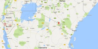 Svet mapy zobrazujúci Keni