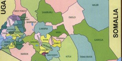 Okresy Kene mapu