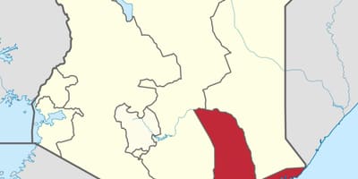 Mapa pobrežia provincie Keni