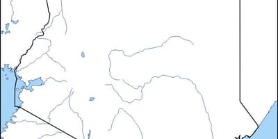 Mapa prázdna mapa Keni